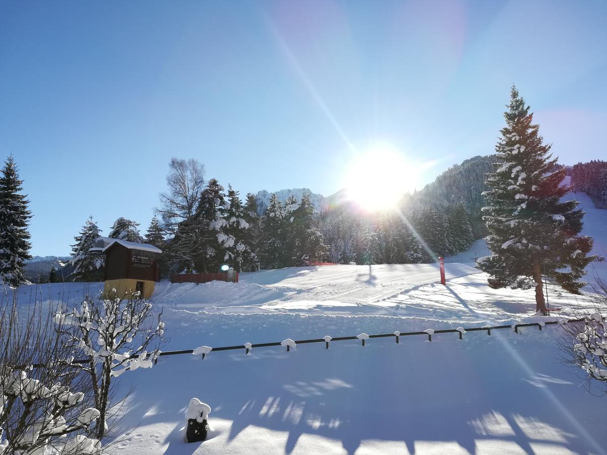 Romantic Chalet-Style Flat With Mountain View Torgon Екстериор снимка